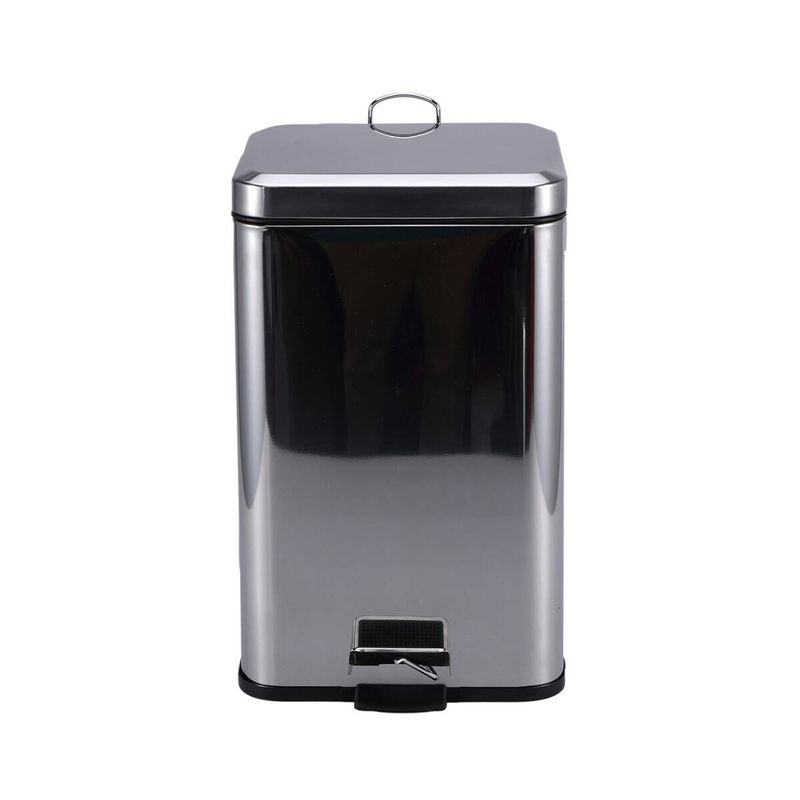 Protenrop Inoxia Papierkorb aus Edelstahl mit Pedal in Silber, 3,0 l - Bild 3