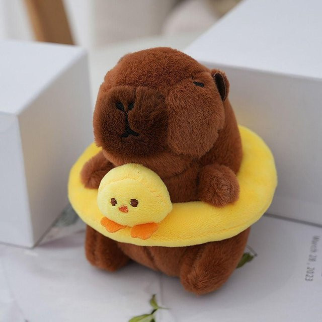 Linyi toy Capybara Plüsch, Schlüsselanhänger, gelb - Bild 1