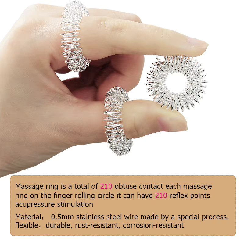 Raiuleko Akupressur-Ring-Set, 100-teilig, Unisex - Bild 3
