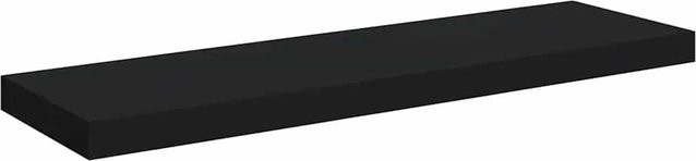vidaXL Schweberegal Schwarz Modern Wandmontiert B/T/H: 80 x 23,5 x 3,8 cm - Bild 1