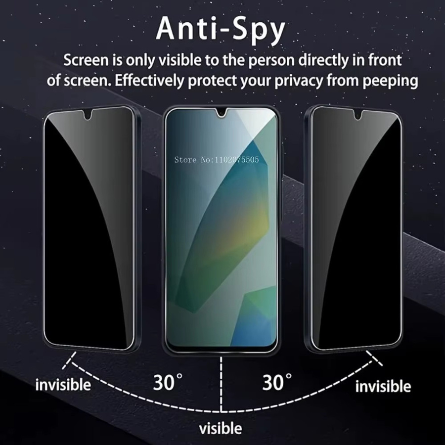 2 Stück DIXSG Anti-Spy Vollbild-Displayschutzfolie aus gehärtetem Glas für Redmi Note 14 5G 13 12 Pro 14S 12S 11S 15C 14C 13C 12C 10A Android - Bild 2