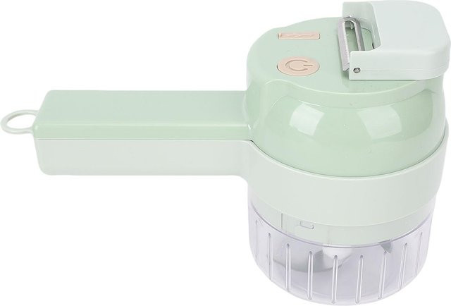 Elektrischer Lebensmittelzerkleinerer von Koogeelife, USB wiederaufladbarer Gemüseverarbeiter in Weiß - Bild 1