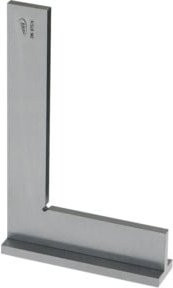 Helios Anschlagwinkel quadratisch aus Edelstahl in Silber, Breite: 75 mm, Höhe: 50 mm - Bild 1