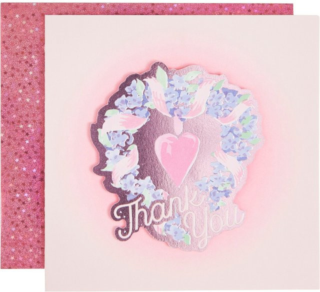 Rico Design Paper Poetry 3D-Grußkarte La Vie en Rose Thank You - Bild 1