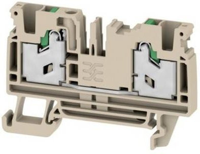 Hager KR040SL Durchgangsklemme in Beige - Bild 1