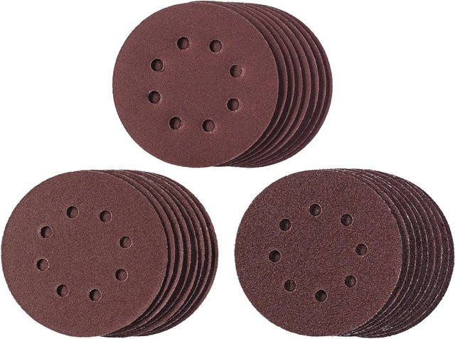 Einhell Q-Stick Schleifpapier-Set für Exzenterschleifer, 25-teilig, Ø 125 mm, für Holz und Metall, Braun - Bild 1