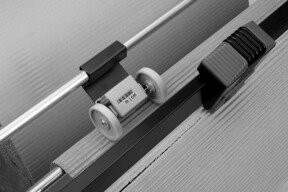 Rocholz Meterzähler für waagerechte Schneidständer mit einer Schnittbreite von 1250 mm in Silber - Bild 1