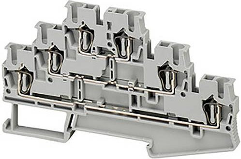 Schneider Electric NSYTRR26T Klemmenleiste für Verteilungsschranke, Grau, 50 Stück - Bild 1