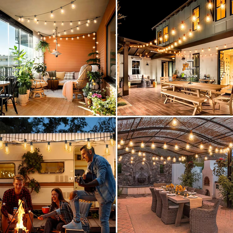 Wetterfeste Solar-Lichterkette mit Fernbedienung und IP65 Schutz für Garten, Terrasse und Balkon - Bild 4