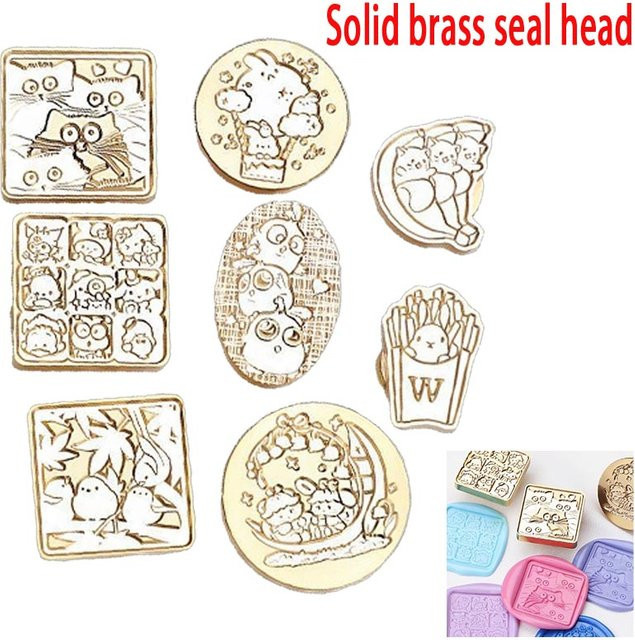 DIY Wachssiegel-Stempel Ersatzkopf mit niedlichem Tier-Motiv für Einladungen und Scrapbooking, HCZ49 - Bild 1