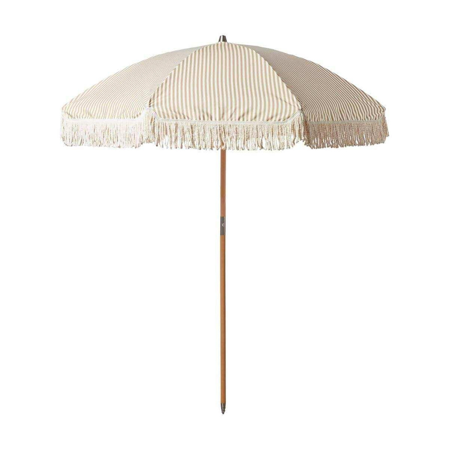House Doctor Sonnenschirm Umbre in Sand mit Holzgestell, Höhe: 190 cm - Bild 1