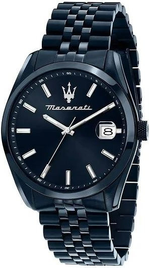 Maserati Armbanduhr Edelstahl, Quarz, Blaues Zifferblatt, 43 mm, Herren - Bild 1