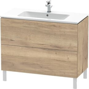 Duravit Waschtischunterschrank L-Cube, Farbe Braun, Ei Marmor, stehend, B: 102 cm, T: 48,1 cm, H: 70,4 cm - Bild 1