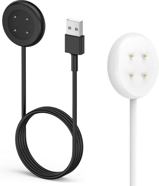 USB-C Ladekabel für Google Pixel Watch 2 und Pixel Watch 3, Ersatz-Ladestation, 1 Meter, Weiß/Schwarz - Bild 1