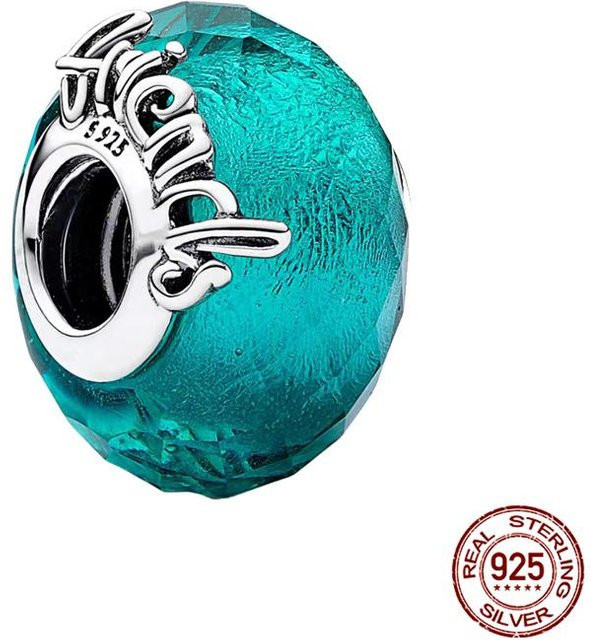 YIRAN Jewelry Anhänger, Muschel, blaue Glasperlen, Kupfer, Damen - Bild 1