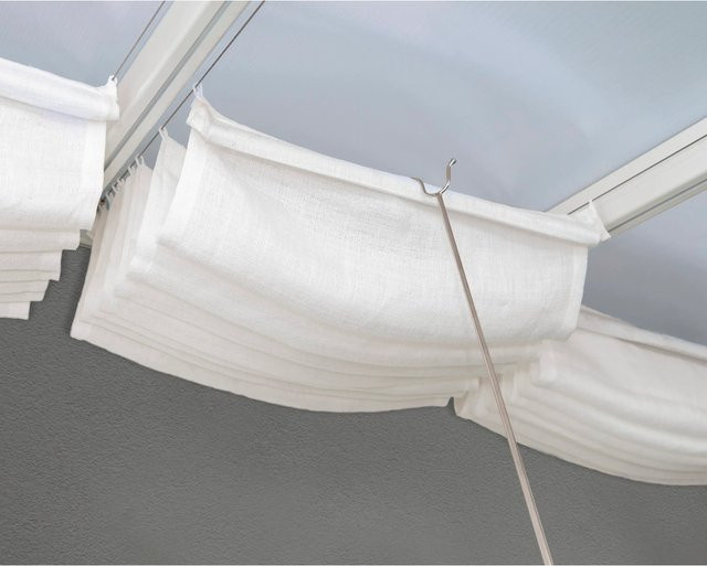 Palram Canopia Sonnensegel Beschattung für Terrassenüberdachungen aus Polyester, Weiß, B: 5,46 m, T: 3 m - Bild 1