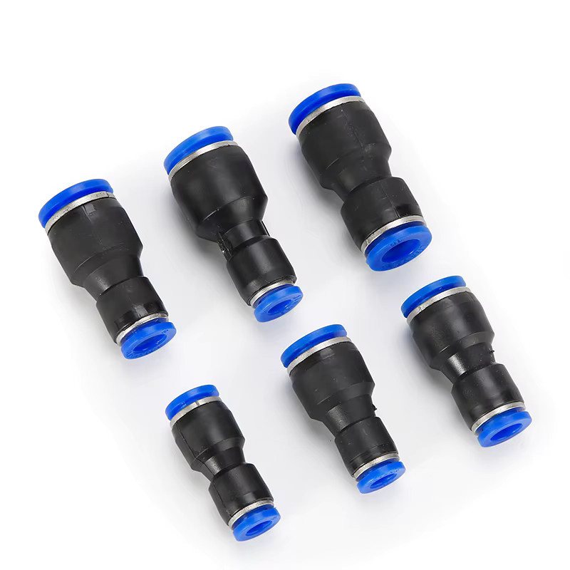 QHJIA Pneumatische Push-In Schnellanschlüsse aus Kunststoff für PU-Schläuche in den Größen 4mm bis 14mm - Bild 3
