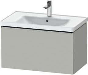 Duravit Waschtischunterschrank D-Neo, wandhängend, Grau matt, B: 78,4 cm, T: 45,2 cm, H: 44,0 cm - Bild 1