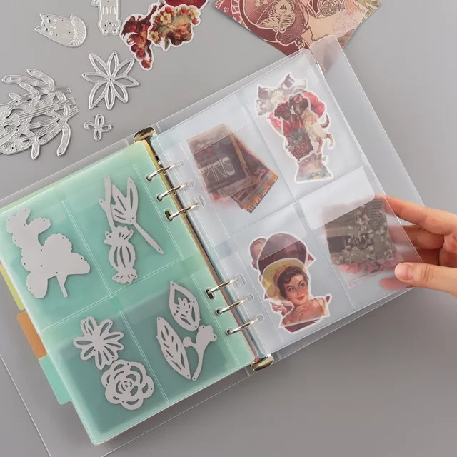 Transparente A5 Album-Schutzhüllen aus Kunststoff für Fotokarten und Stempel - Bild 1