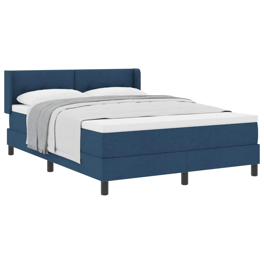 vidaXL Boxspringbett mit Matratze Blau B/T/H: 160 x 200 x 203 cm - Bild 2