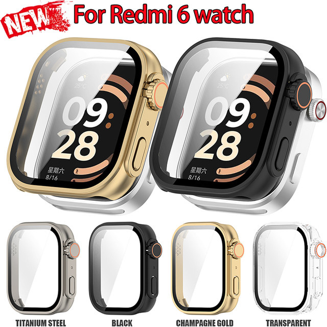 OAKCHARM Schutzhülle und Displayschutzfolie für Xiaomi Redmi Watch 6, transparent - Bild 1