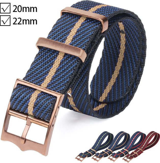 HQstrap Uhrenarmband Nylon, Textil/NATO, Unisex, 20mm 22mm - Bild 1