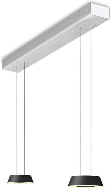 Oligo Glance 2-flammige LED-Pendelleuchte in Schwarz Matt mit unsichtbarer Höhenverstellung und warmweißem Licht (2700K) - Bild 1