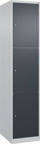C+P Schließfachschrank Classic PLUS mit 1 Abteil in Anthrazitgrau, H x B x T: 185 x 40 x 50 cm - Bild 1