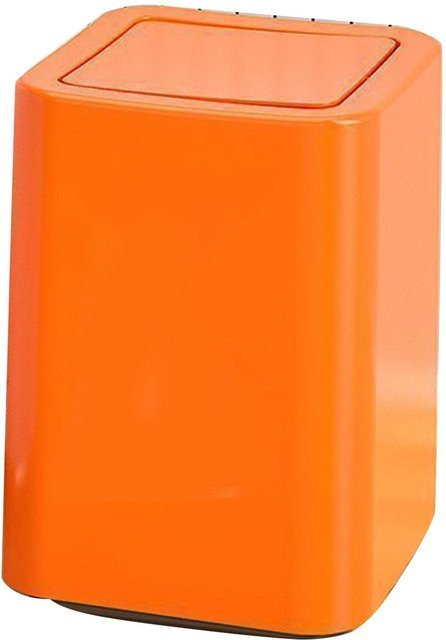 OutsideWorld Mülleimer mit Schwingdeckel und Cartoon-Muster in Orange, 9 l - Bild 1