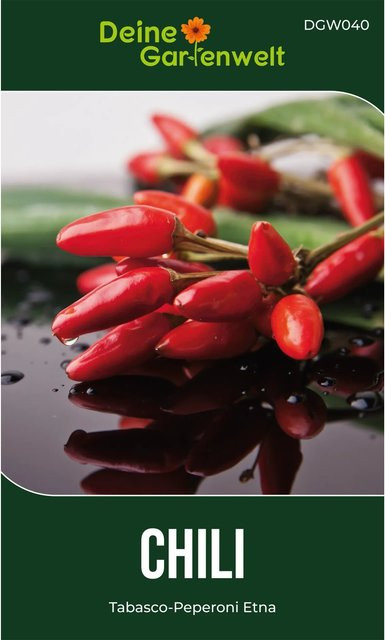 Deine Gartenwelt Chili Tabasco Peperoni Etna Samen für Garten und Kübel - Bild 1