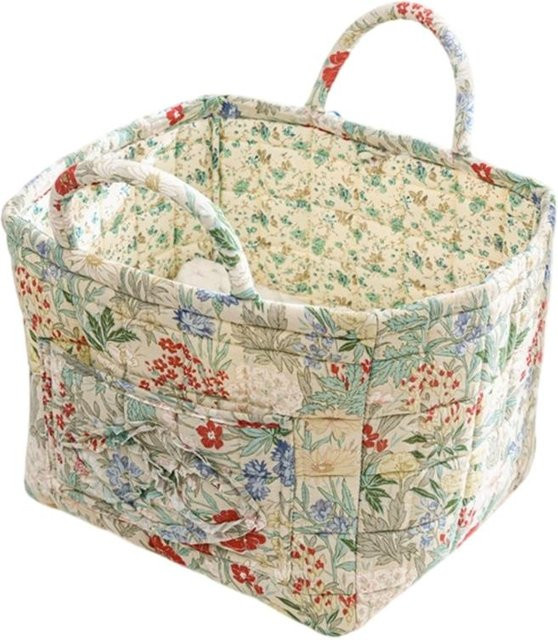 Yiran Furniture Aufbewahrungskörbe aus Polyester in Multicolour, faltbare Organizer mit Etikettenhalter für Schreibtisch und Wohnraum - Bild 1