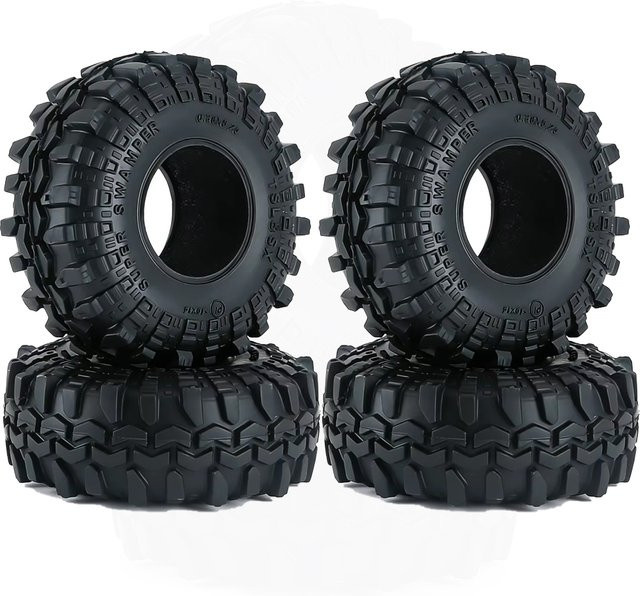 AJRC Weiche Gummireifen, 4-teiliges Set, 55mm, 1,0 Zoll, 1:18, 1:24, Zubehör - Bild 1