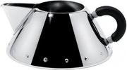 Alessi 9096 B Rahmkännchen aus Edelstahl mit Griff aus PA, schwarz - Bild 1