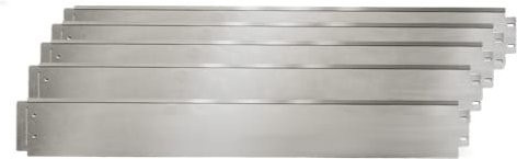 OK-Living Rasenkante Beeteinfassung und Beetumrandung aus verzinktem Metall in Silber, Länge: 30 m, Höhe: 14 cm, Breite: 100 cm - Bild 1