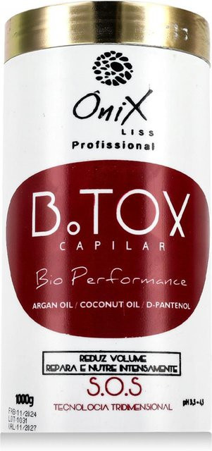 Onix Liss Professionell Haarbotox Bio Performance, 1000 g, für strapaziertes Haar - Bild 1