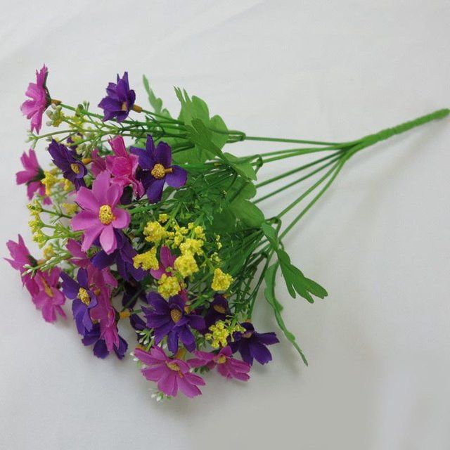 AVE Künstliche Orchidee und Chrysantheme als Heimdekoration in Violett - Bild 1