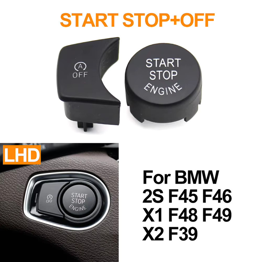 Motor Start Stop Schalter Abdeckung in Schwarz für BMW X1 X2 2er F48 F49 F39 F45 F46 - Bild 5