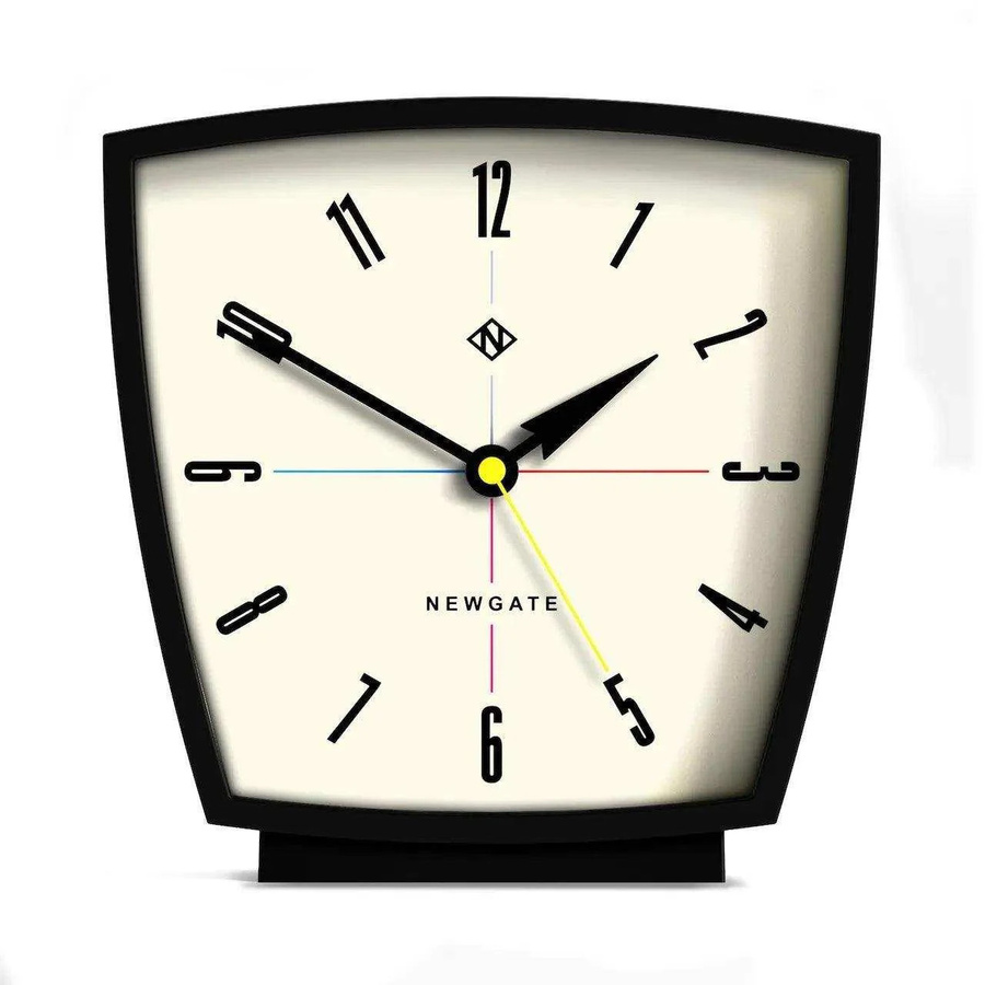 Newgate Odyssey Tischuhr schwarz modern analog mit Silent-Funktion - Bild 1
