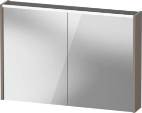 Duravit LED-Spiegel D-Code mit 2 Lichtflächen, B/H/T: 100 x 70 x 14,8 cm, Silber - Bild 1