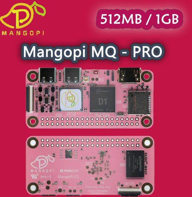 MangoPi MQ Pro Optionaler Passiver Kühlkörper in Pink für Allwinner D1 Board SBC - Bild 1