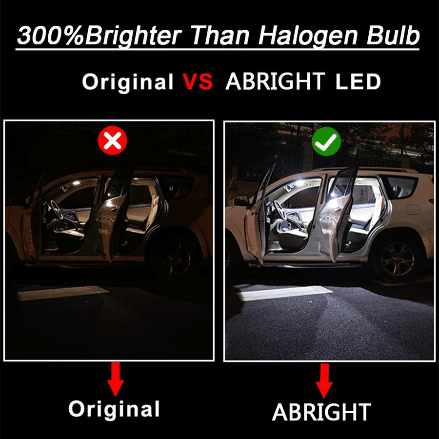 ABRIGHT Auto-Innenraum-LED-Leuchten für Mitsubishi Pajero 2 3 4 Montero Shogun MK2 MK3 MK4 V20 V60 V80 V73 V93 1990-2020 mit Canbus-System - Bild 2