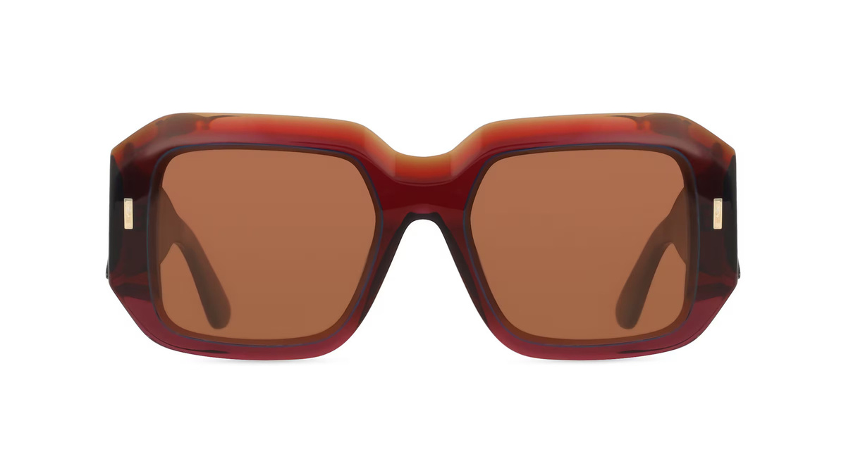 Calvin Klein CK23536S Sonnenbrille, Vollrand, Quadratisch, Kunststoff, Unisex, rot - Bild 1