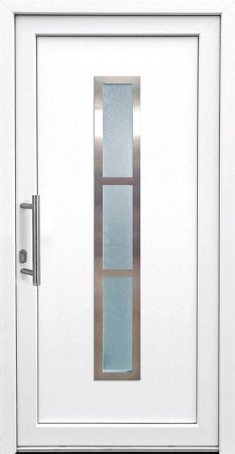 PANTO Kunststoff-Haustür in Weiß, Anschlag Links, B: 100 cm, H: 200 cm - Bild 1