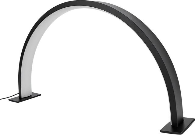 GoolRC Halbmond-Nageltischlampe mit LED, dimmbar und 3 Lichtfarben, USB-Anschluss, Aluminiumlegierung und PVC, Schwarz oder Weiß - Bild 1