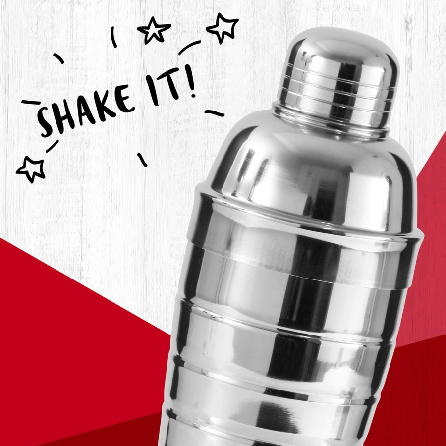 Fackelmann Cocktail Shaker aus Edelstahl in Silber mit Non-Drip-Funktion, 750 ml - Bild 2