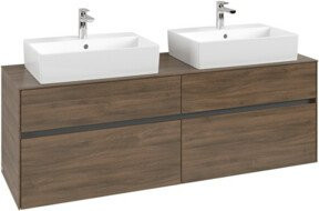 V&B Waschtischunterschrank Collaro für 2 Waschbecken in Arizona Oak, B/T/H: 160 x 54,8 x 50 cm - Bild 1