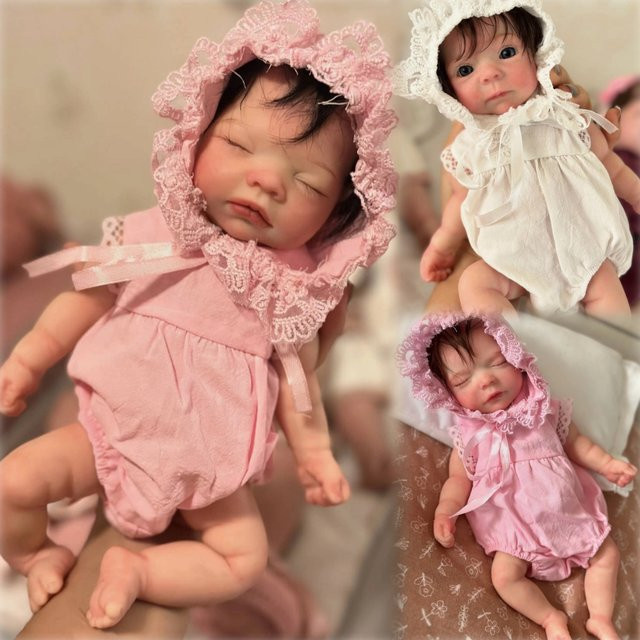 Aizwa Reborn Puppe, Mädchen, Silikon, 26 cm - Bild 1