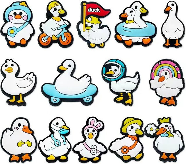Hot Toys Charms, 14-teiliges Set, Enten-Serie, Tierfiguren - Bild 1