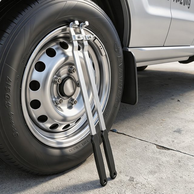 NIUXIANG Schraubenschlüssel-Verlängerungsstange in Silber, universeller Drehmomentverstärker für Auto- und LKW-Reifen, Länge: 50 cm - Bild 1