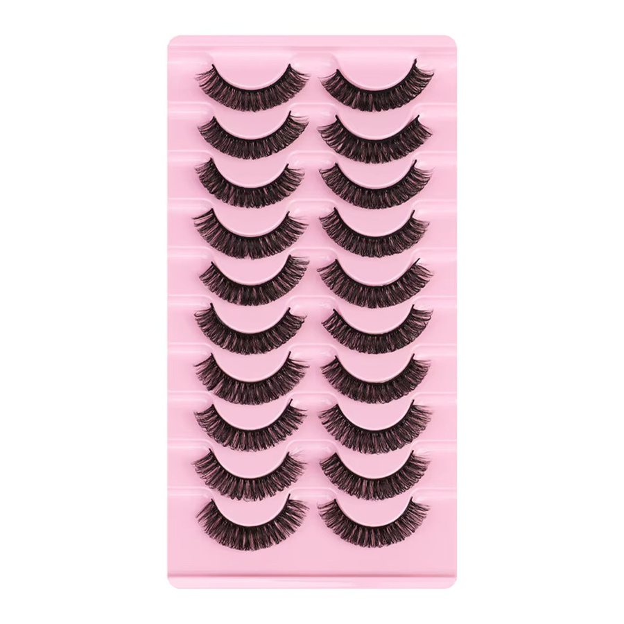 JIEFUXIN Künstliche Wimpern 3D Volumen, 10 Paar, Unisex - Bild 4